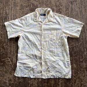 VINTAGE POLO RALPH LAUREN BUTTON DOWN SHIRT LARGE 90S WHITE